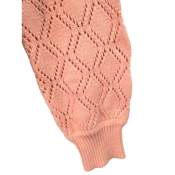 Love Ellie Women's Cardigan Sweater Cropped Button Down Long Sleeve Peach - XL - Picture 3 of 8